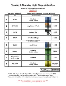 Aerial's Gymnastics @ Carefree Bingo | Colorado Springs | Colorado | United States